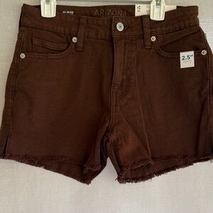 Junior Womens Arizona shorts size 3 color brown - new with tags